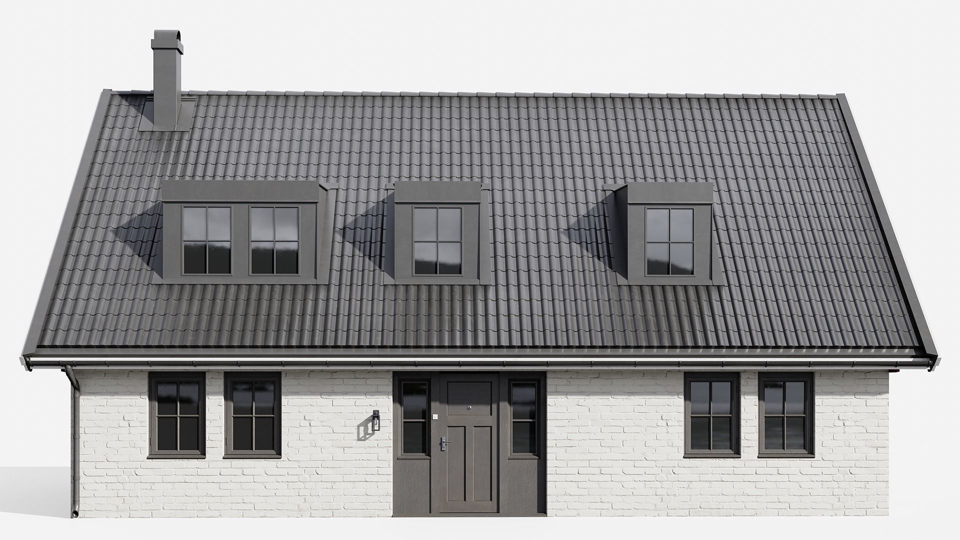 White House Free low-poly 3D model_1