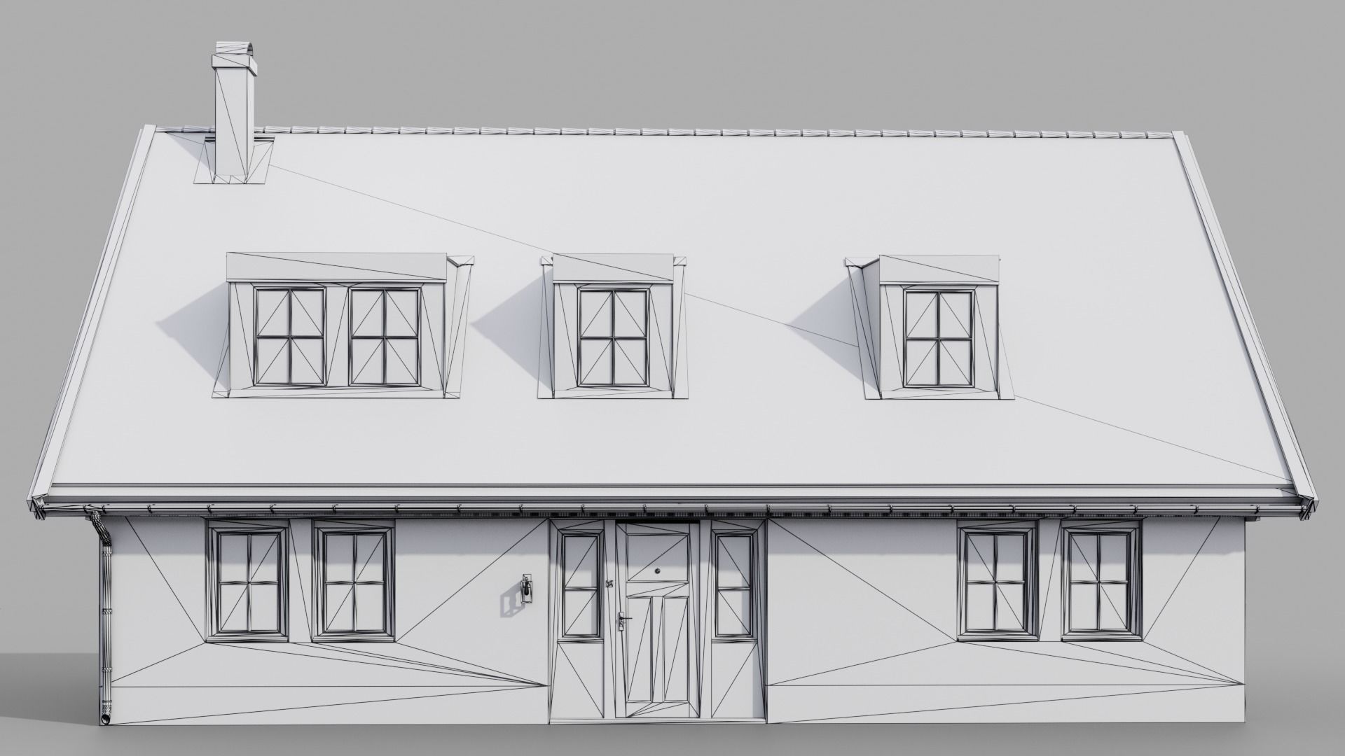 White House Free low-poly 3D model_11