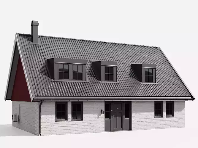 White House Low-poly 3D model
