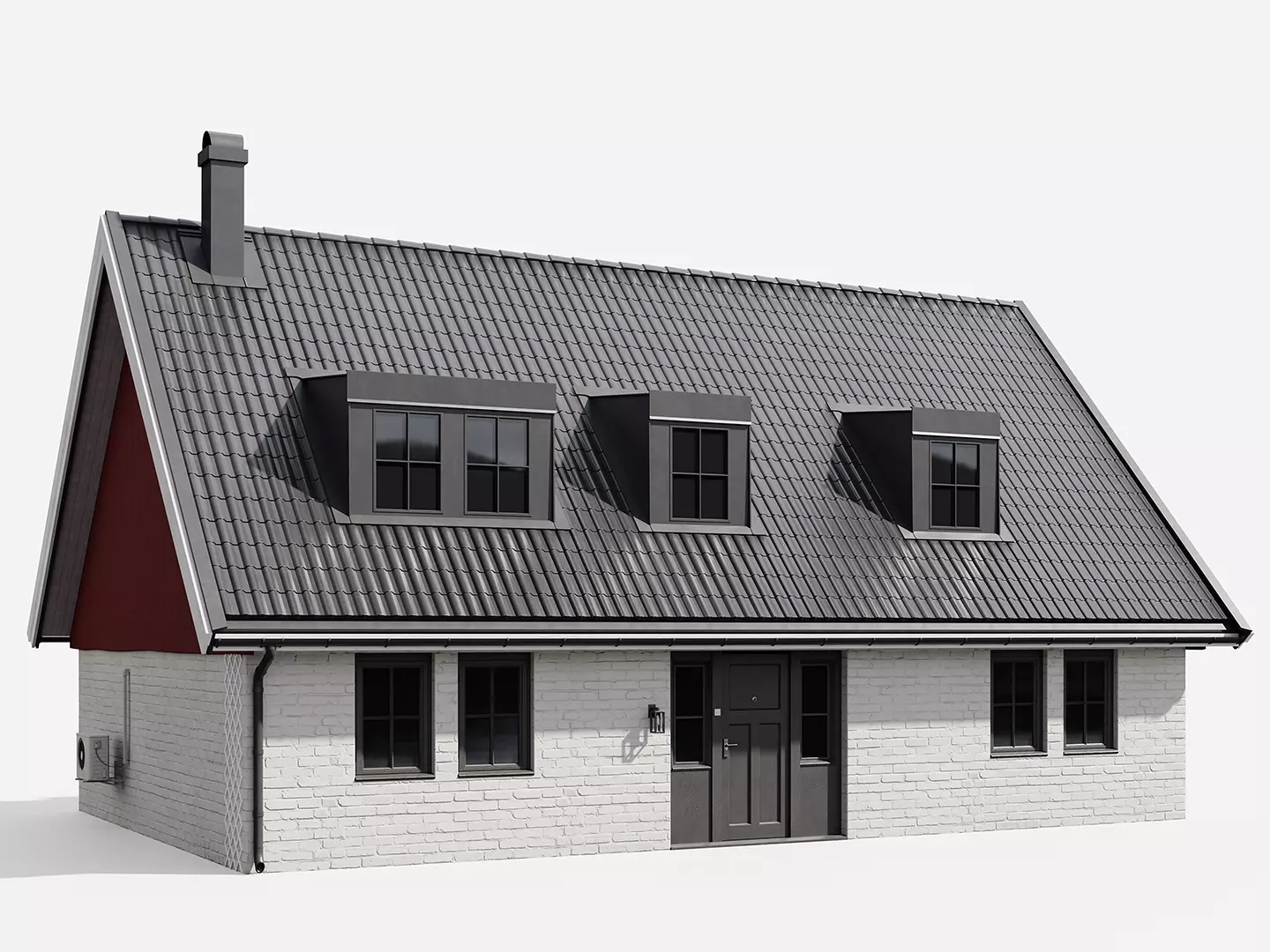 White House Free low-poly 3D model_0