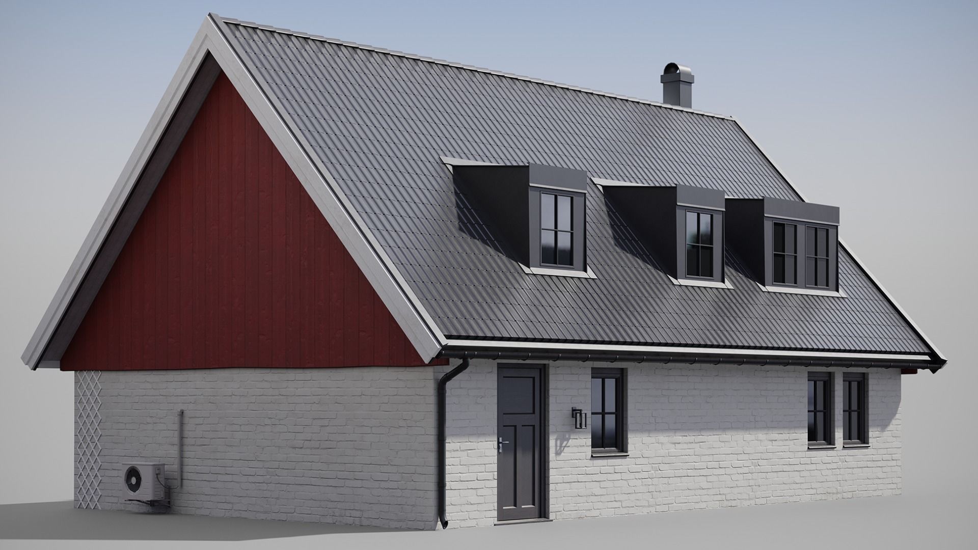 White House Free low-poly 3D model_5