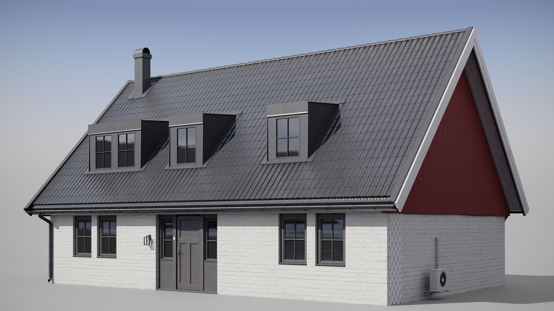 White House Free low-poly 3D model_4