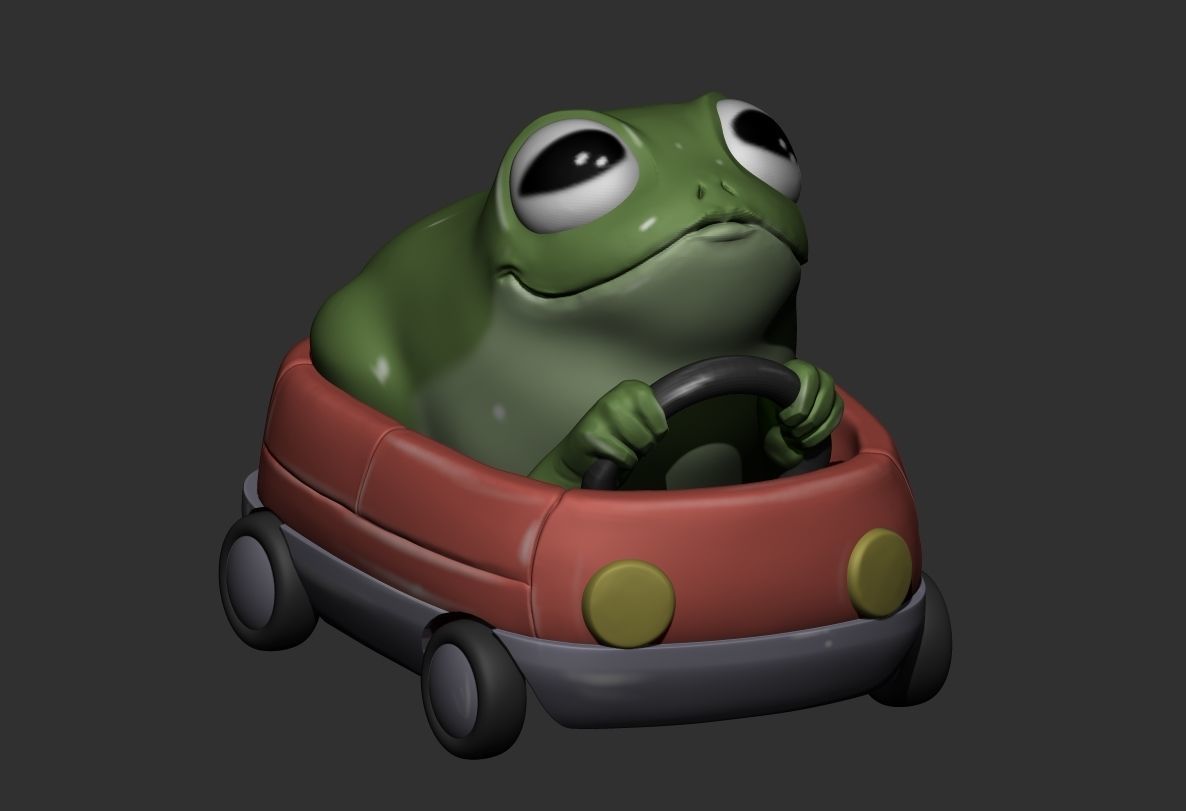 The frog driver Free 3D print model_2