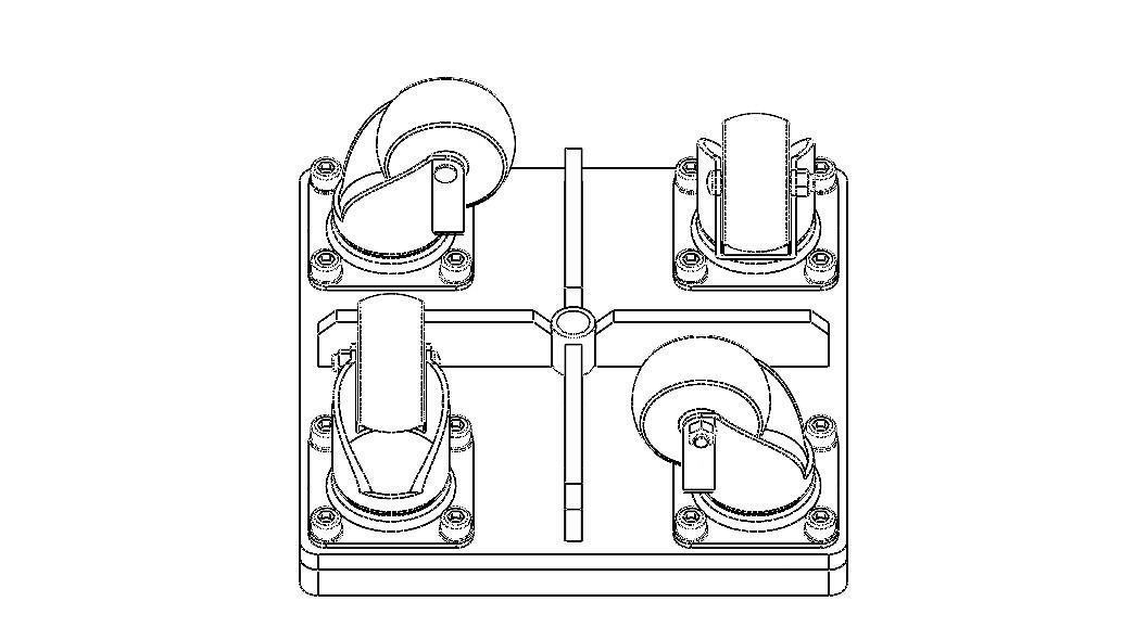 4-Wheel Platform Dolly without Handle 3D model_22
