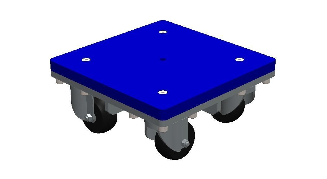 4-Wheel Platform Dolly without Handle 3D model_17