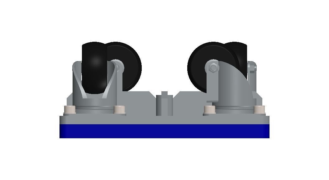 4-Wheel Platform Dolly without Handle 3D model_29