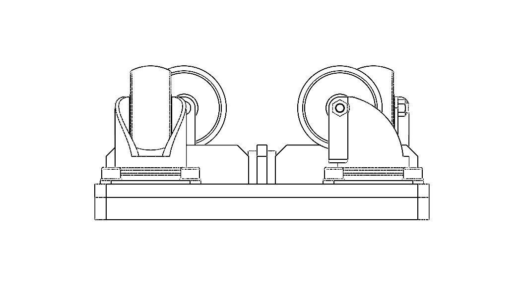 4-Wheel Platform Dolly without Handle 3D model_26
