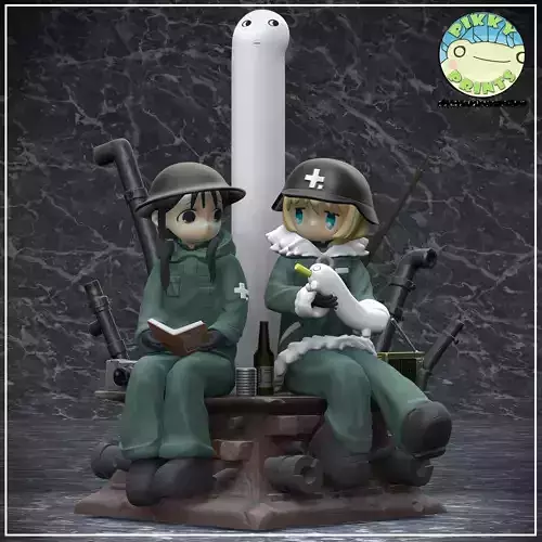 Girls Last Tour - Chito and Yuuri 3D print model