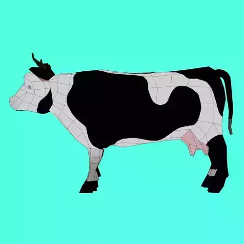 Cow Low Poly