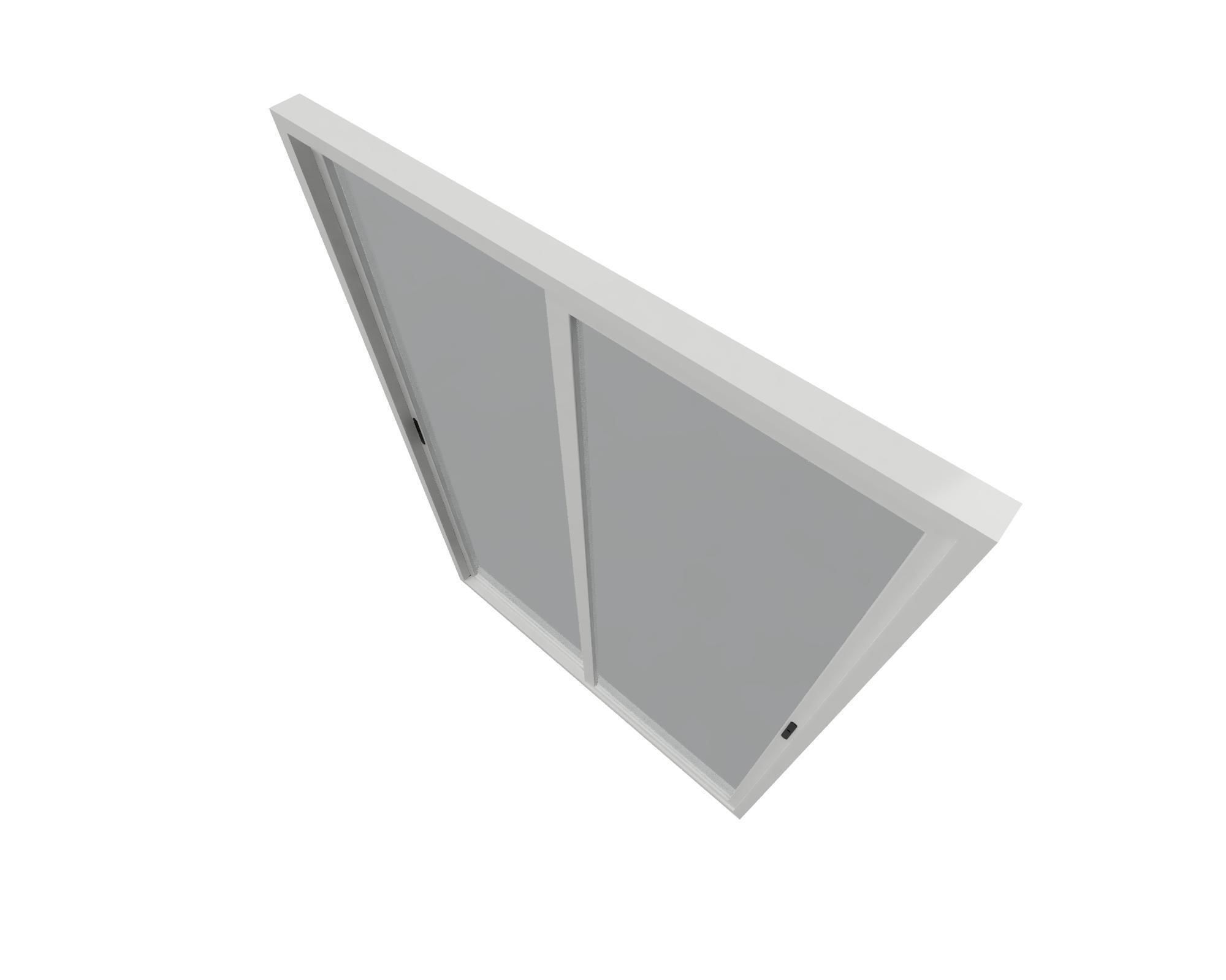 Sliding door window 3D model_3