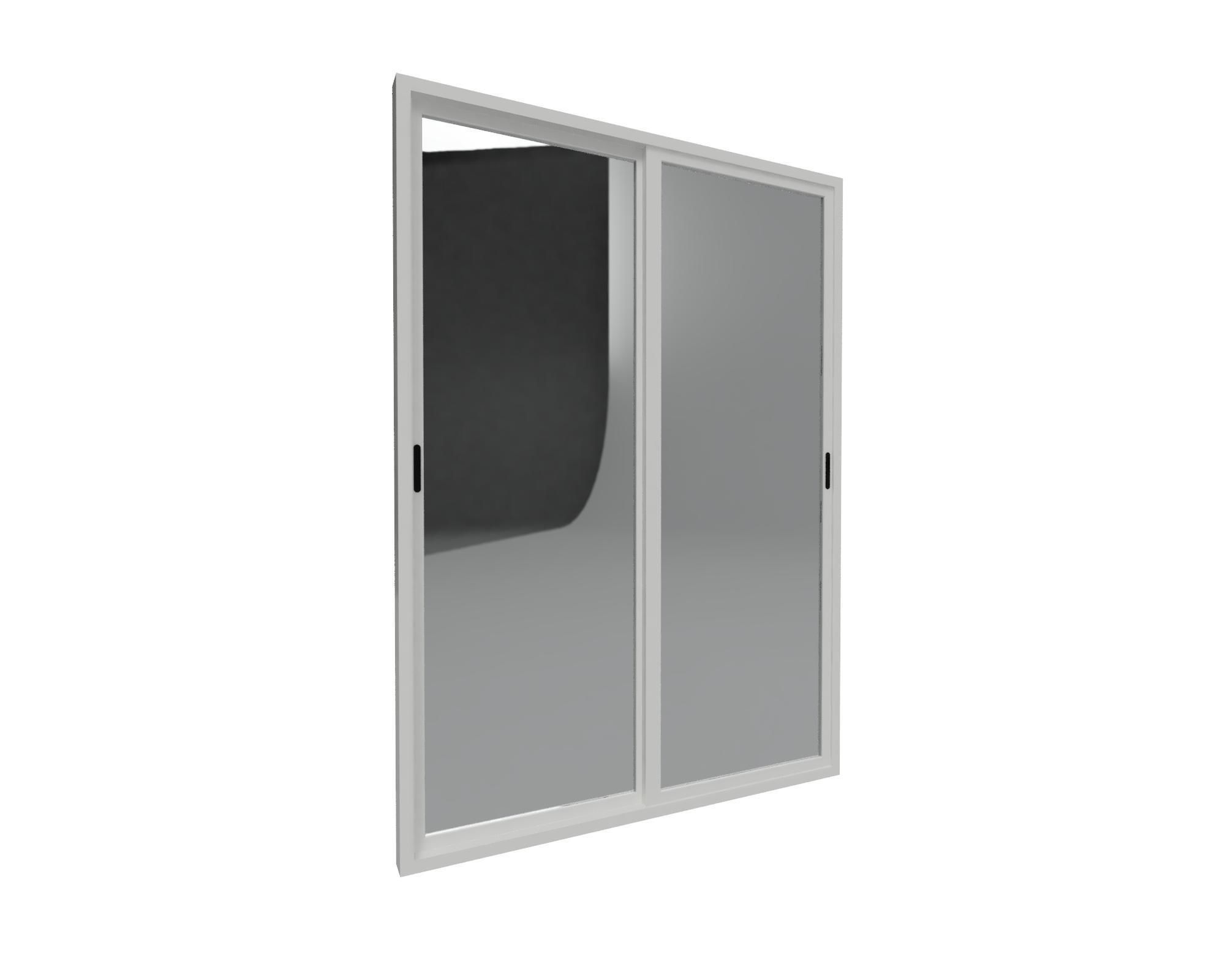 Sliding door window 3D model_4