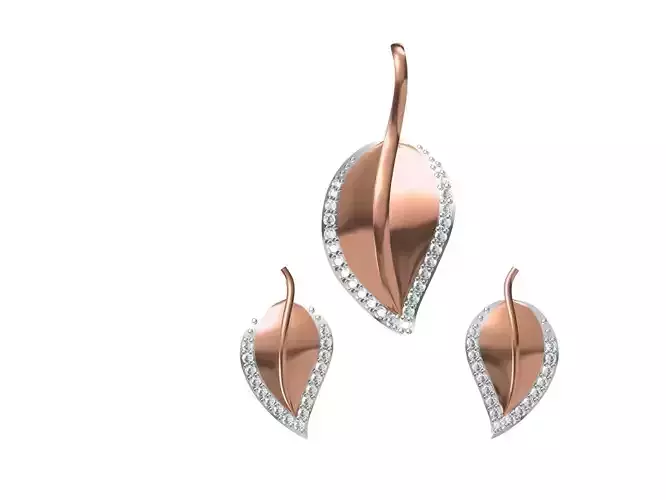 Women Pendant Earrings Set STL JCD Details