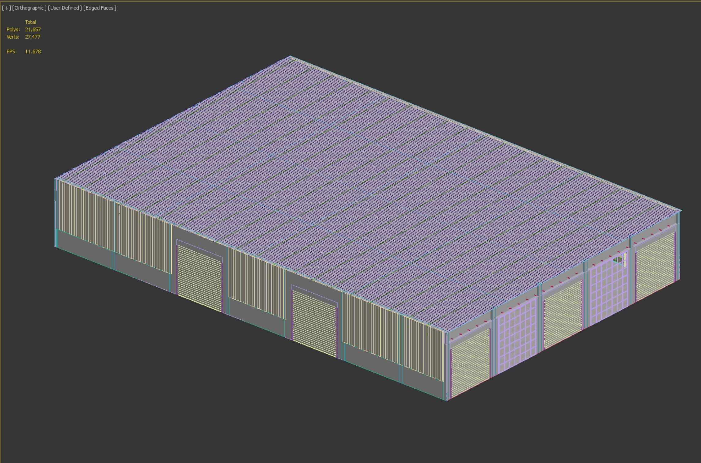 low poly warehouse 05 Low-poly 3D model_15
