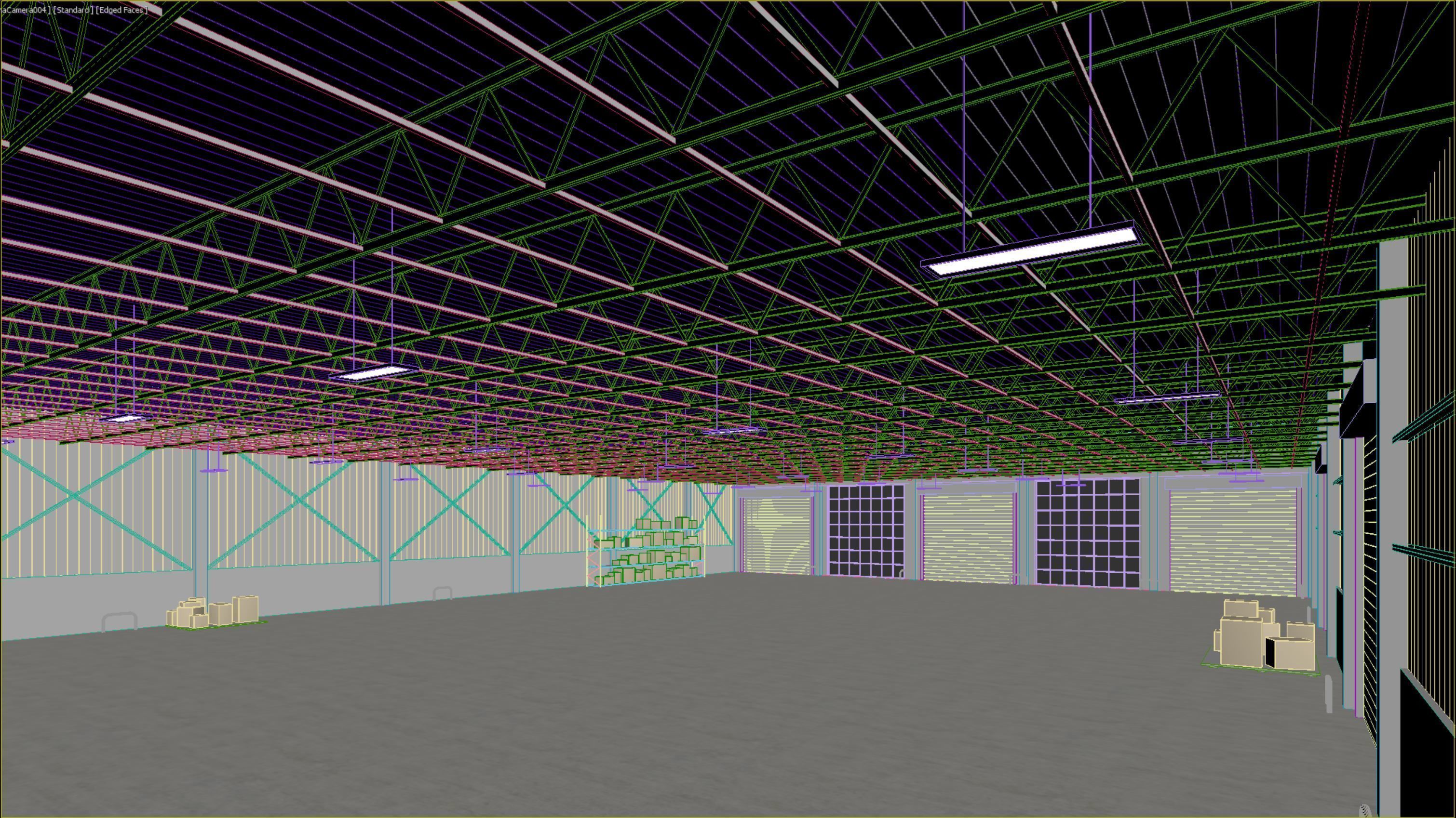 low poly warehouse 05 Low-poly 3D model_13