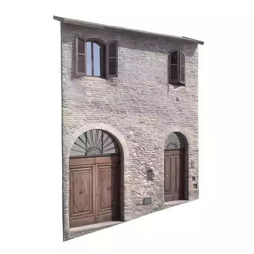 3D Scanned Italian Facade 001 Low-poly 3D model 3D Scanned Italian Facade 001 Low-poly 3D model