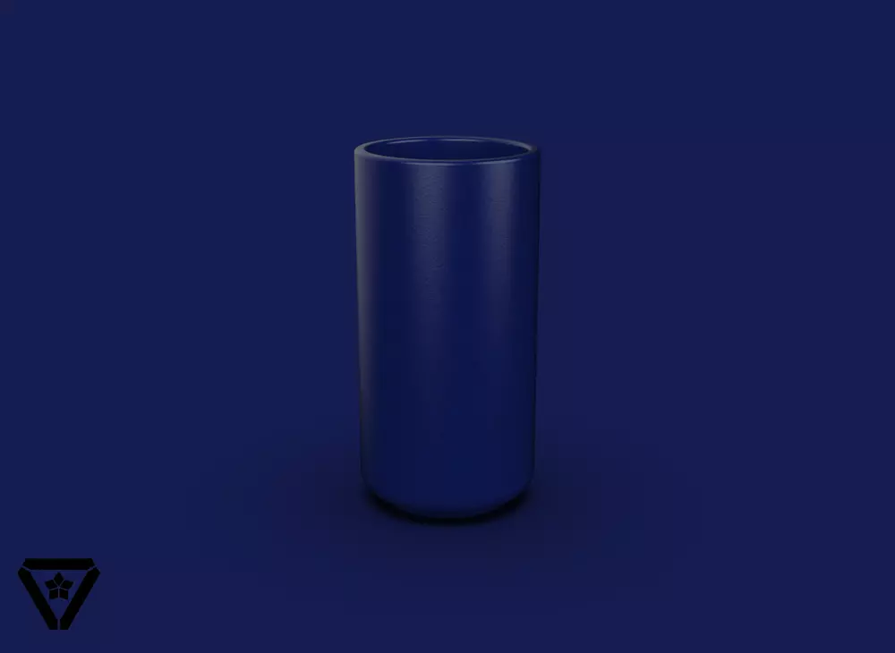 35 Cylinder Geometric Flower Pot  V2  Vienna 3D print model_0