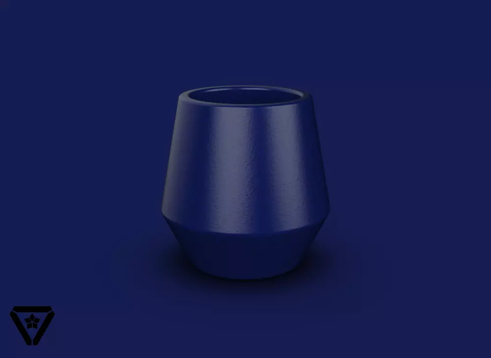 43 Cylinder Pottery Geometric Planter Pot  V9 Enma  3D print model_0