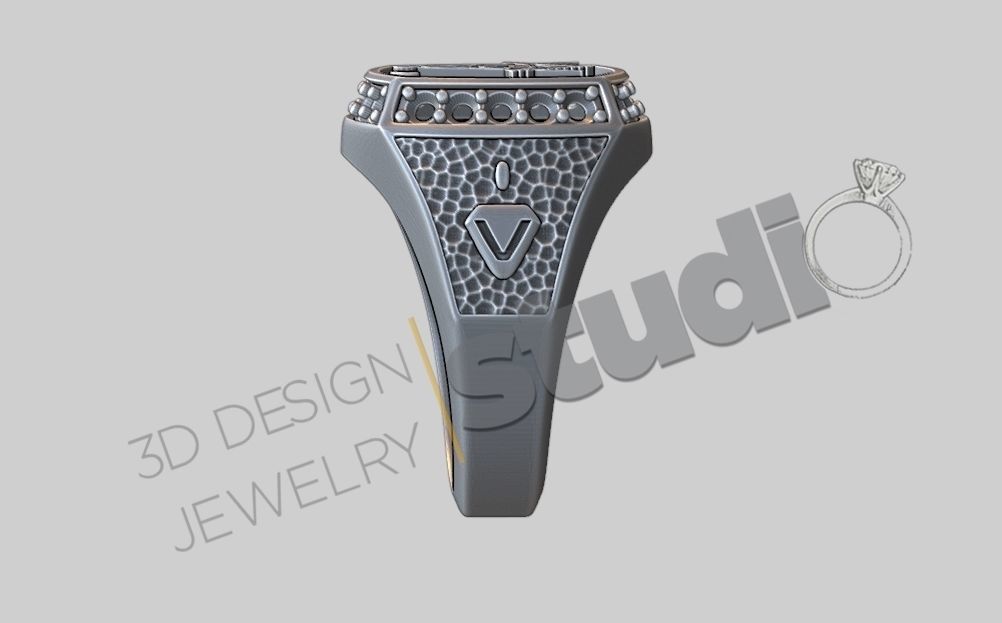 masonic ring 3D print model_3