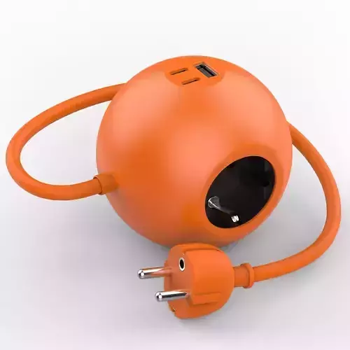 Power Strip Cube with 1 USB A and 2 USB C