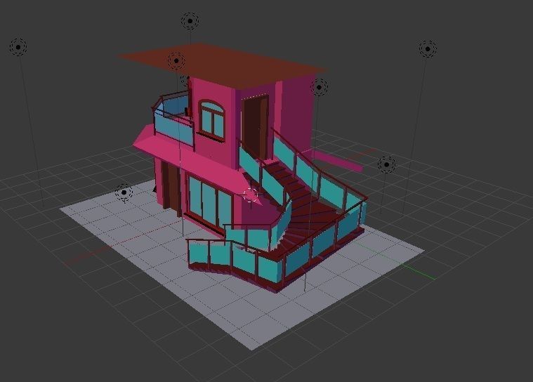 Luxury Modern House 3D model_9