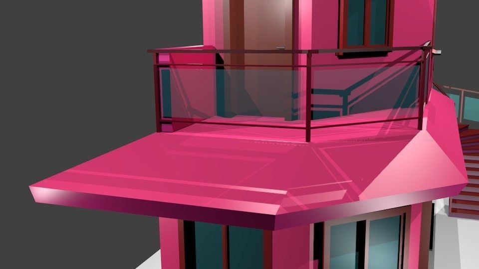 Luxury Modern House 3D model_5