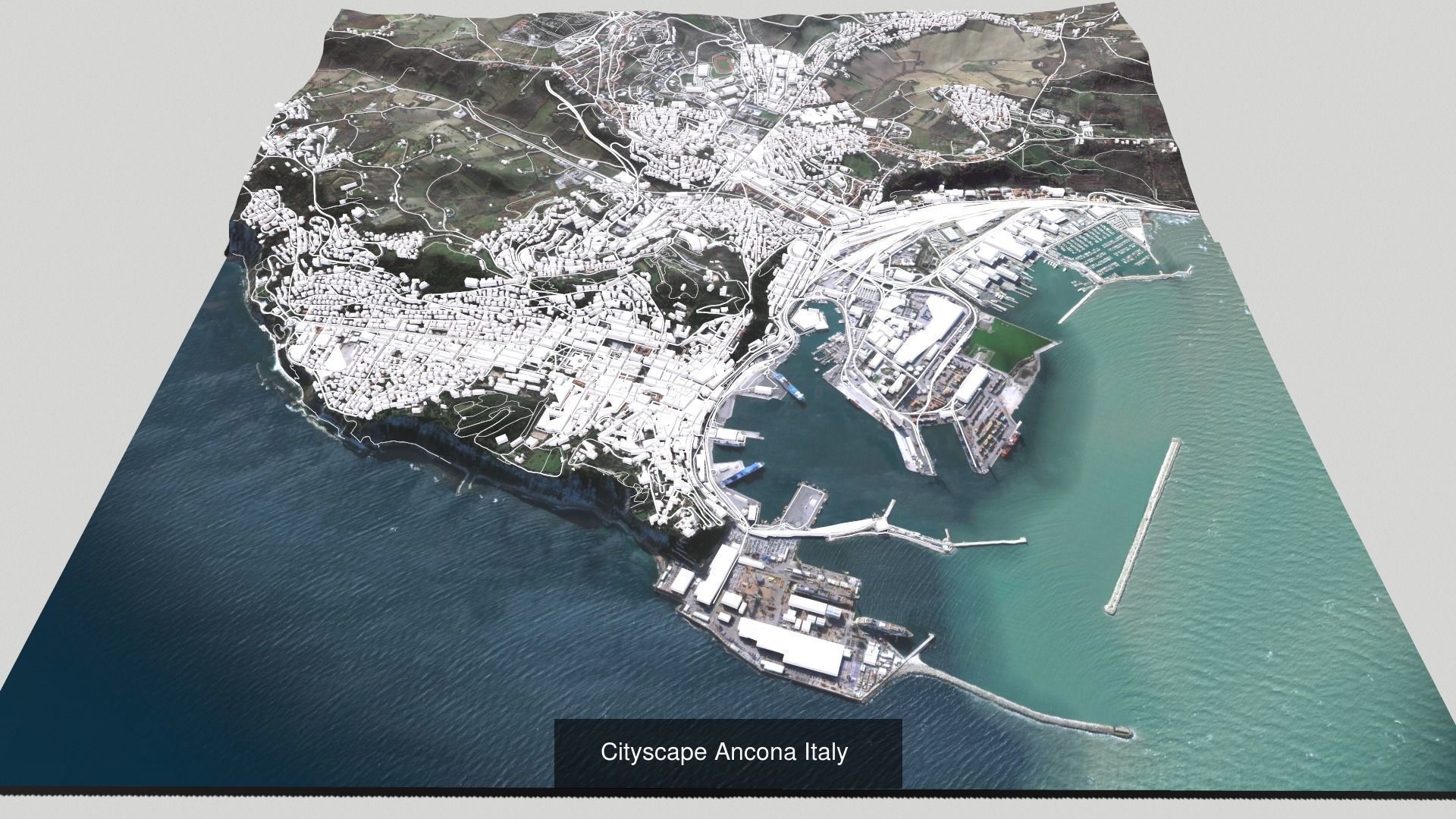 Five cityscapes of Italy 3D Model Collection_9