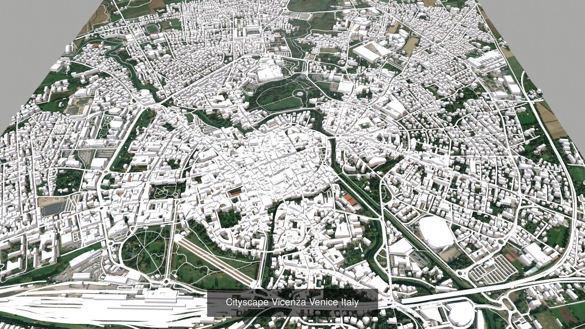 Five cityscapes of Italy 3D Model Collection_10