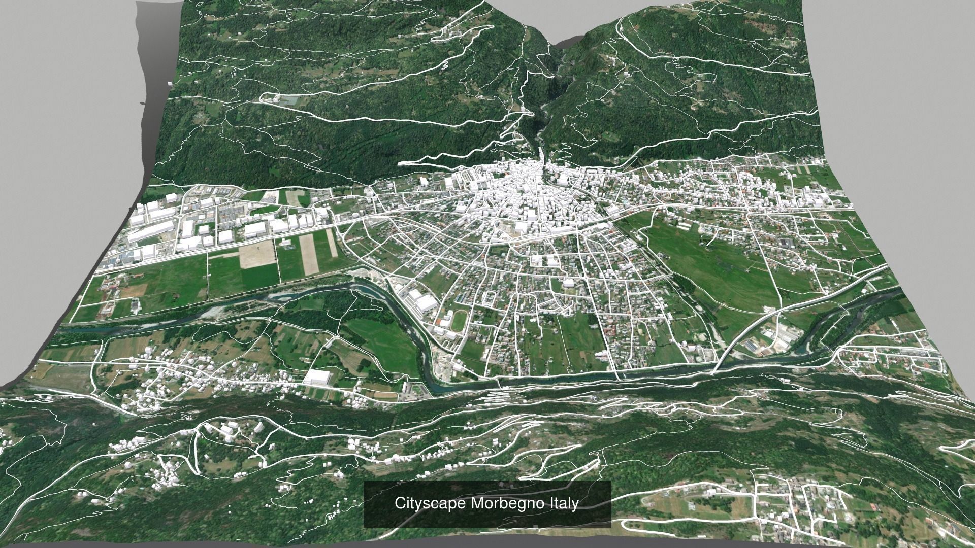 Five cityscapes of Italy 3D Model Collection_8