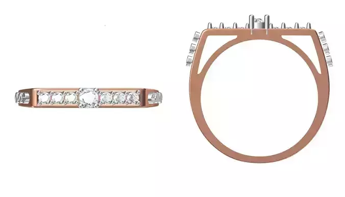 Light Weight Wedding Engagement Women Ring STL JCD Details