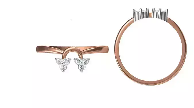 Light Weight Wedding Engagement Women Ring STL JCD Details