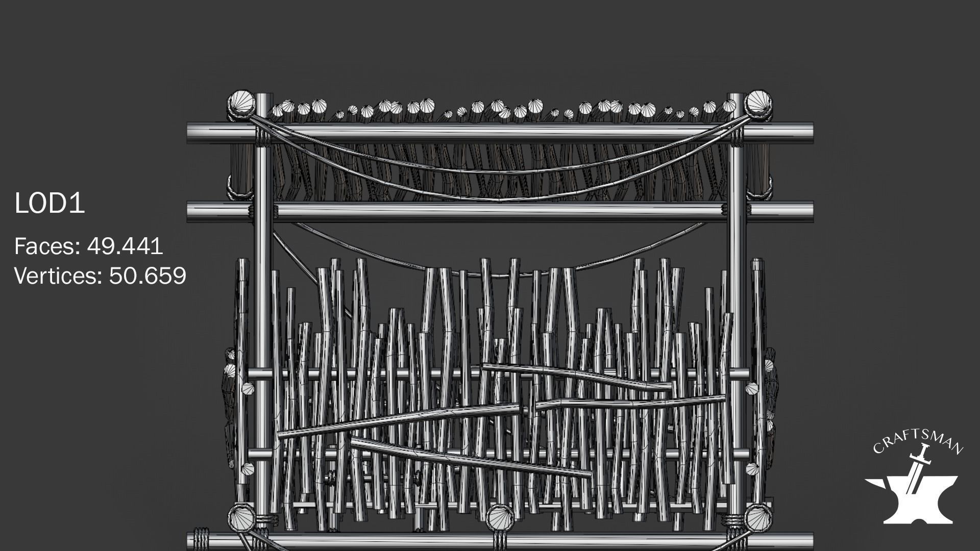 Realistic Medieval Watchtower Pack 3D Model Collection_25