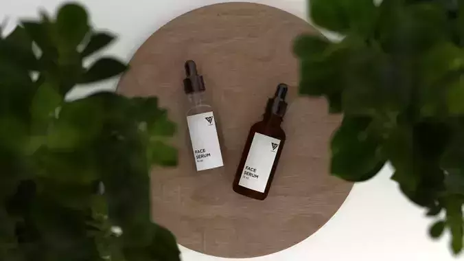 3D Modeling Bottle Serum