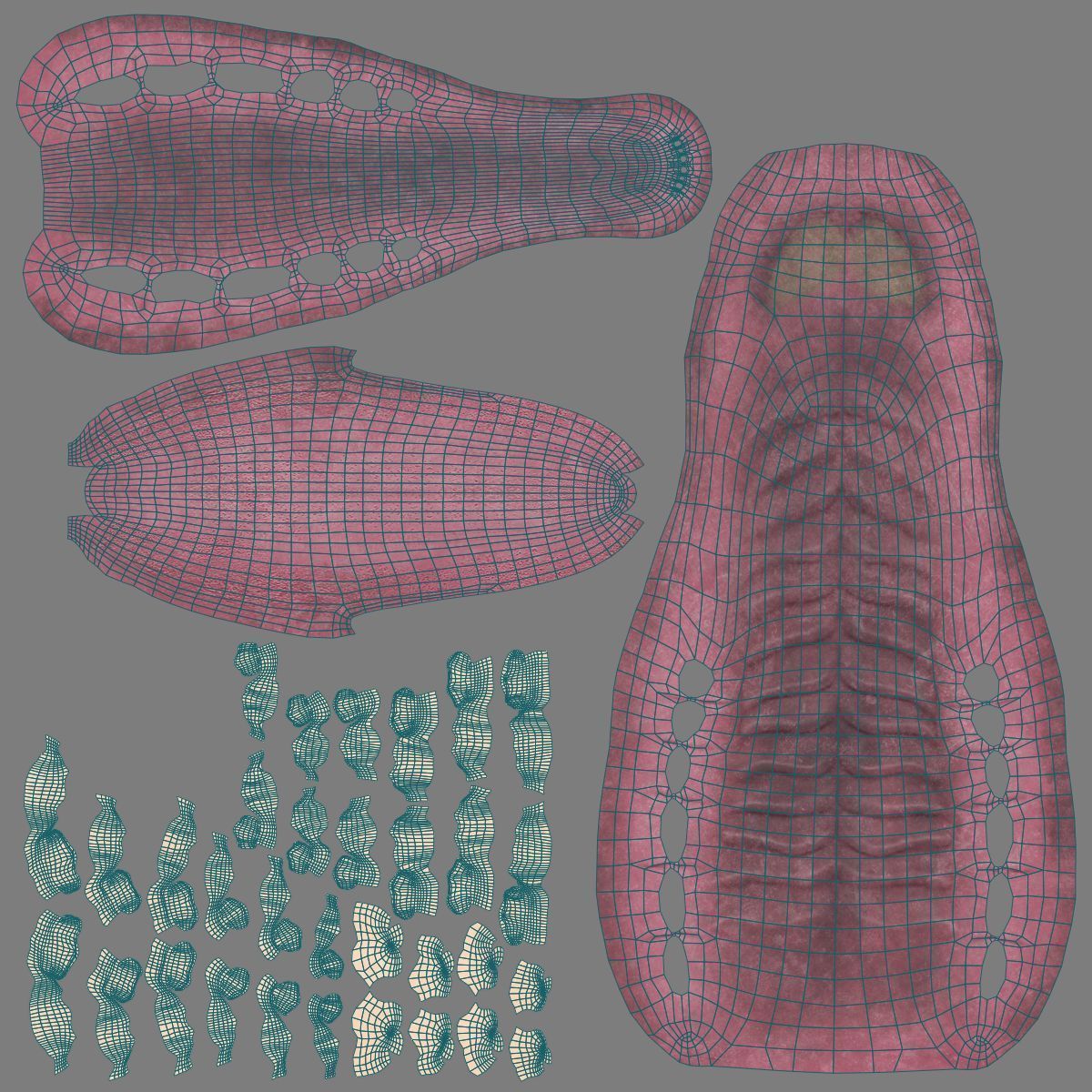 Female Canadian Deer Animation VFX Grace 3D model_22