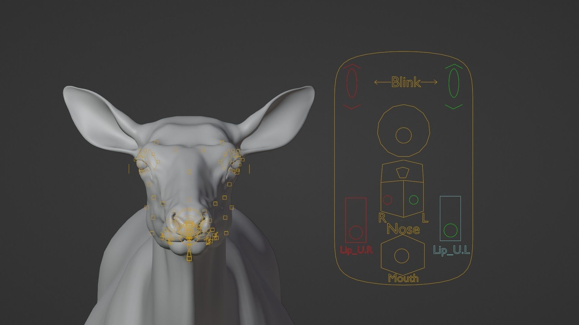 Female Canadian Deer Animation VFX Grace 3D model_18