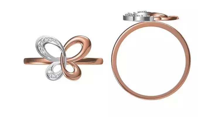 Light Weight Wedding Engagement Women Ring STL JCD Details