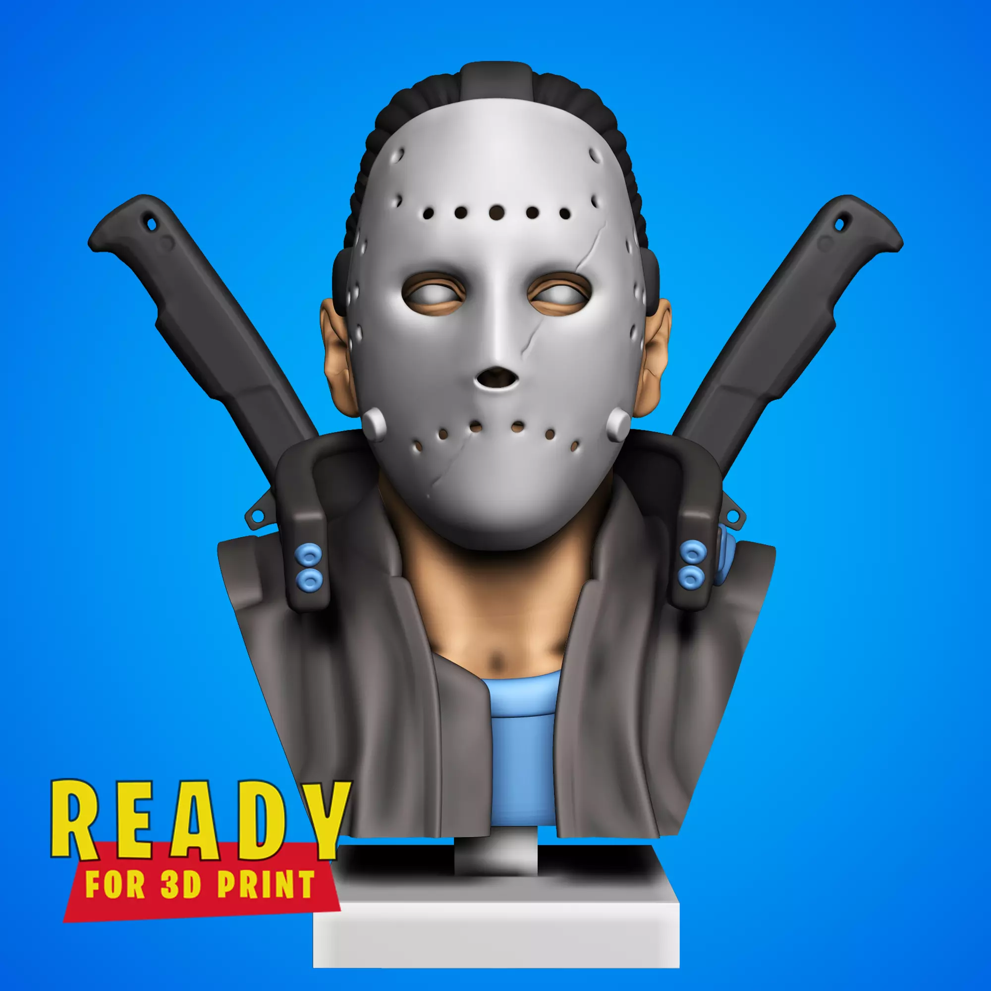 FRIDAY THE 13TH BUST 3D print model_0