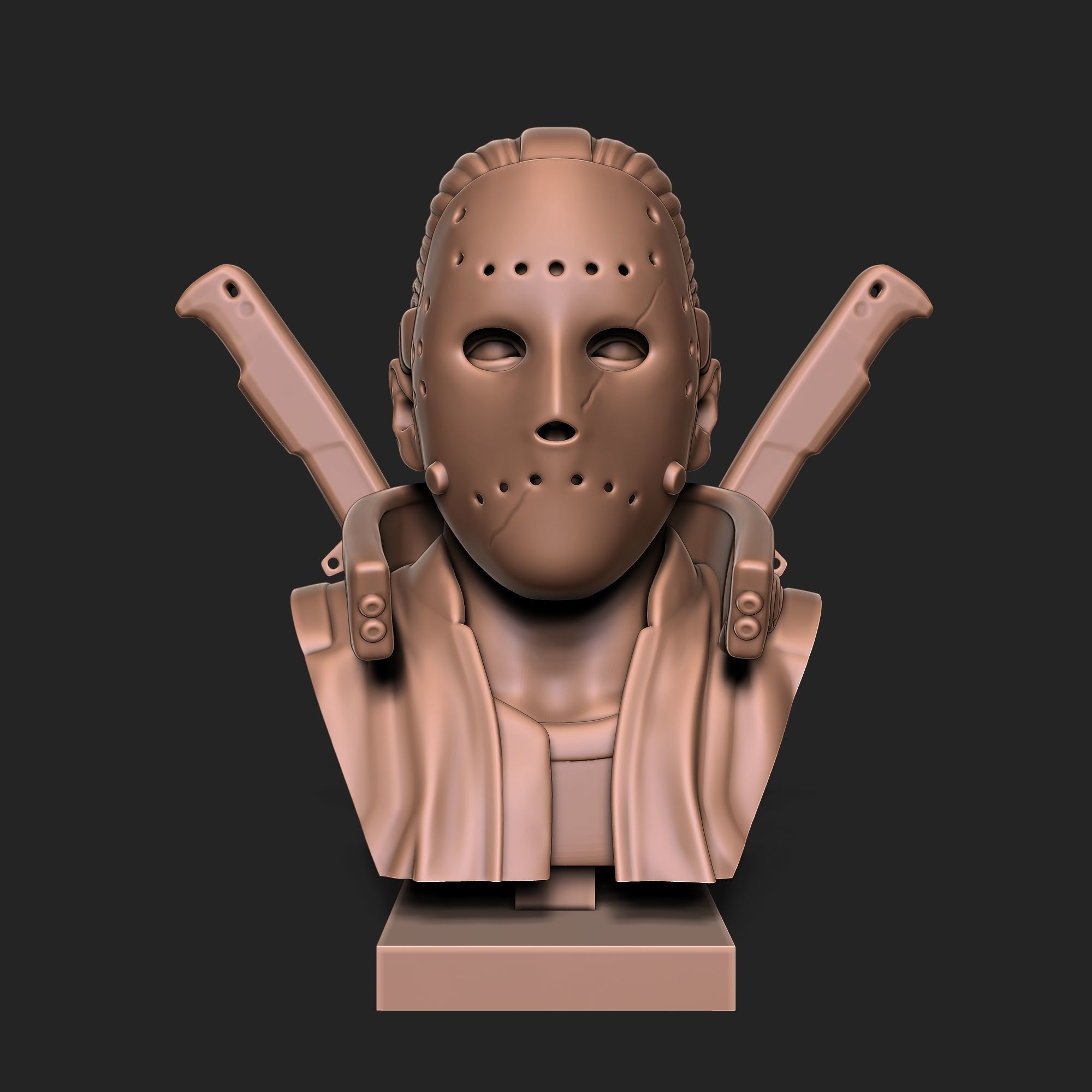 FRIDAY THE 13TH BUST 3D print model_5