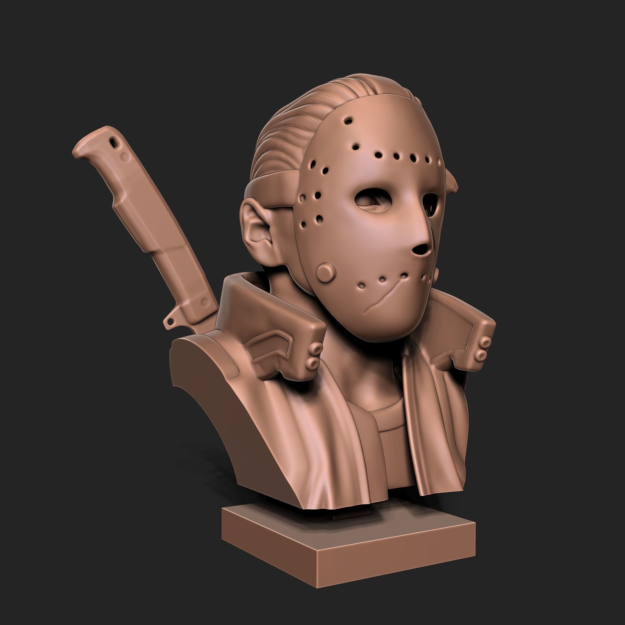 FRIDAY THE 13TH BUST 3D print model_6