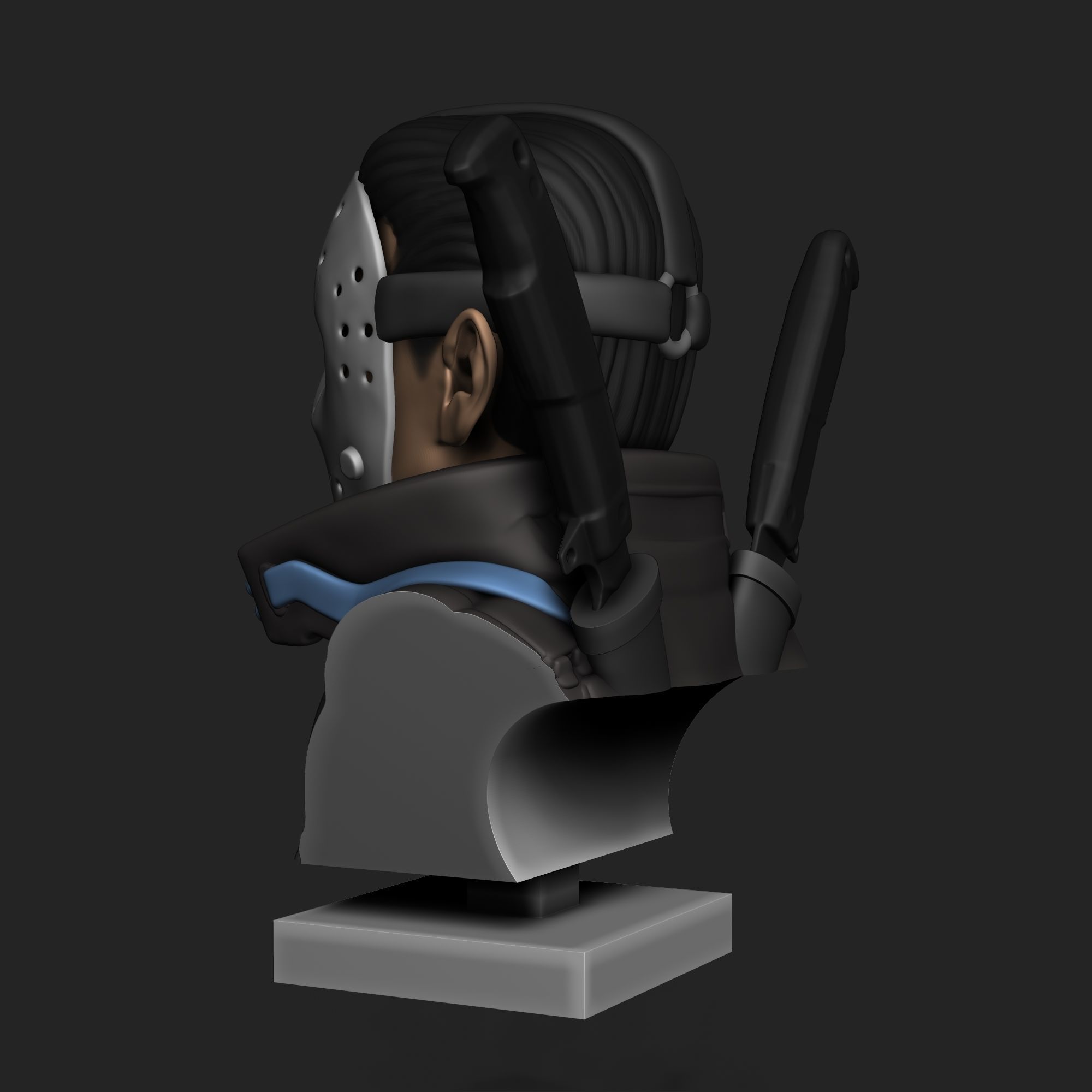 FRIDAY THE 13TH BUST 3D print model_3