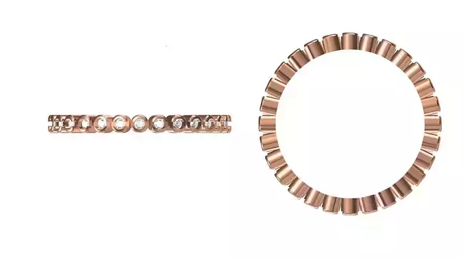 Light Weight Wedding Engagement Women Ring STL JCD Details