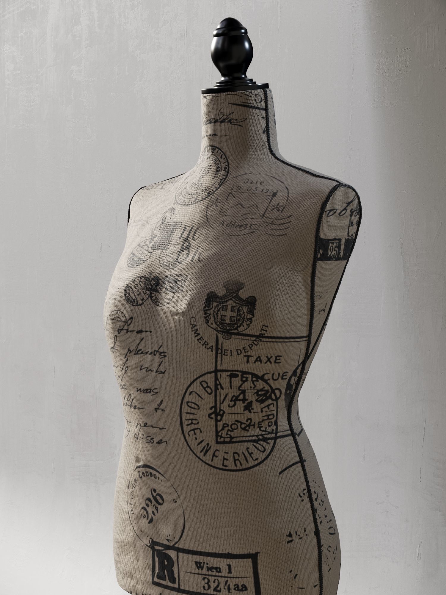 Female Mannequin 3D model_2