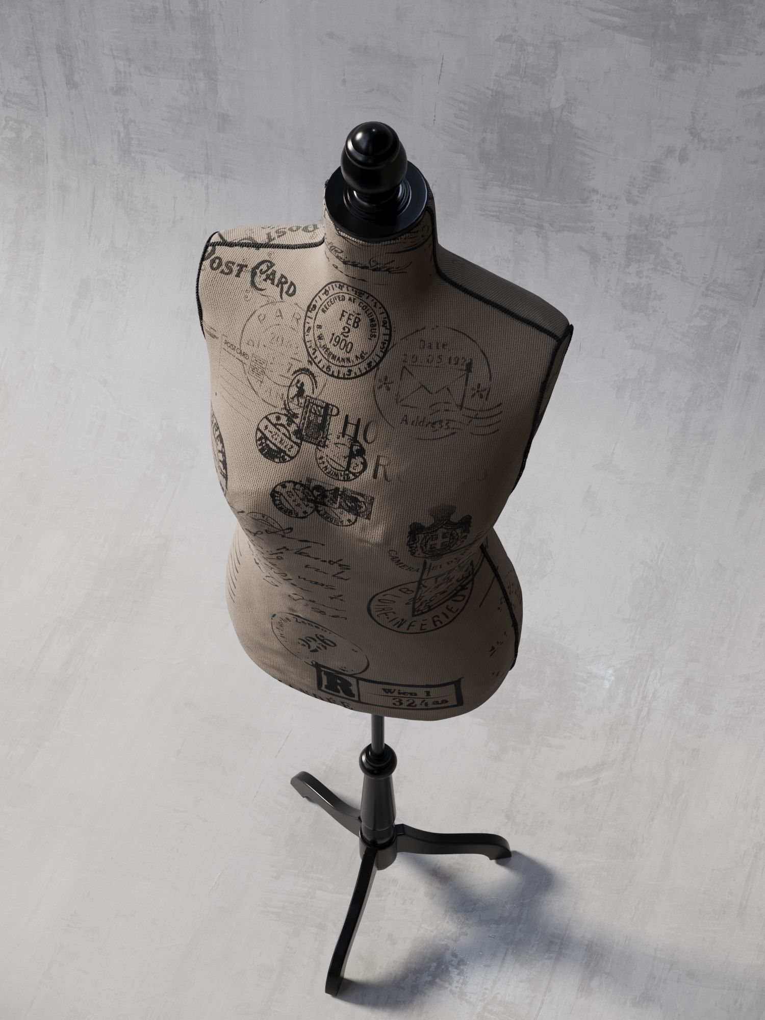 Female Mannequin 3D model_1