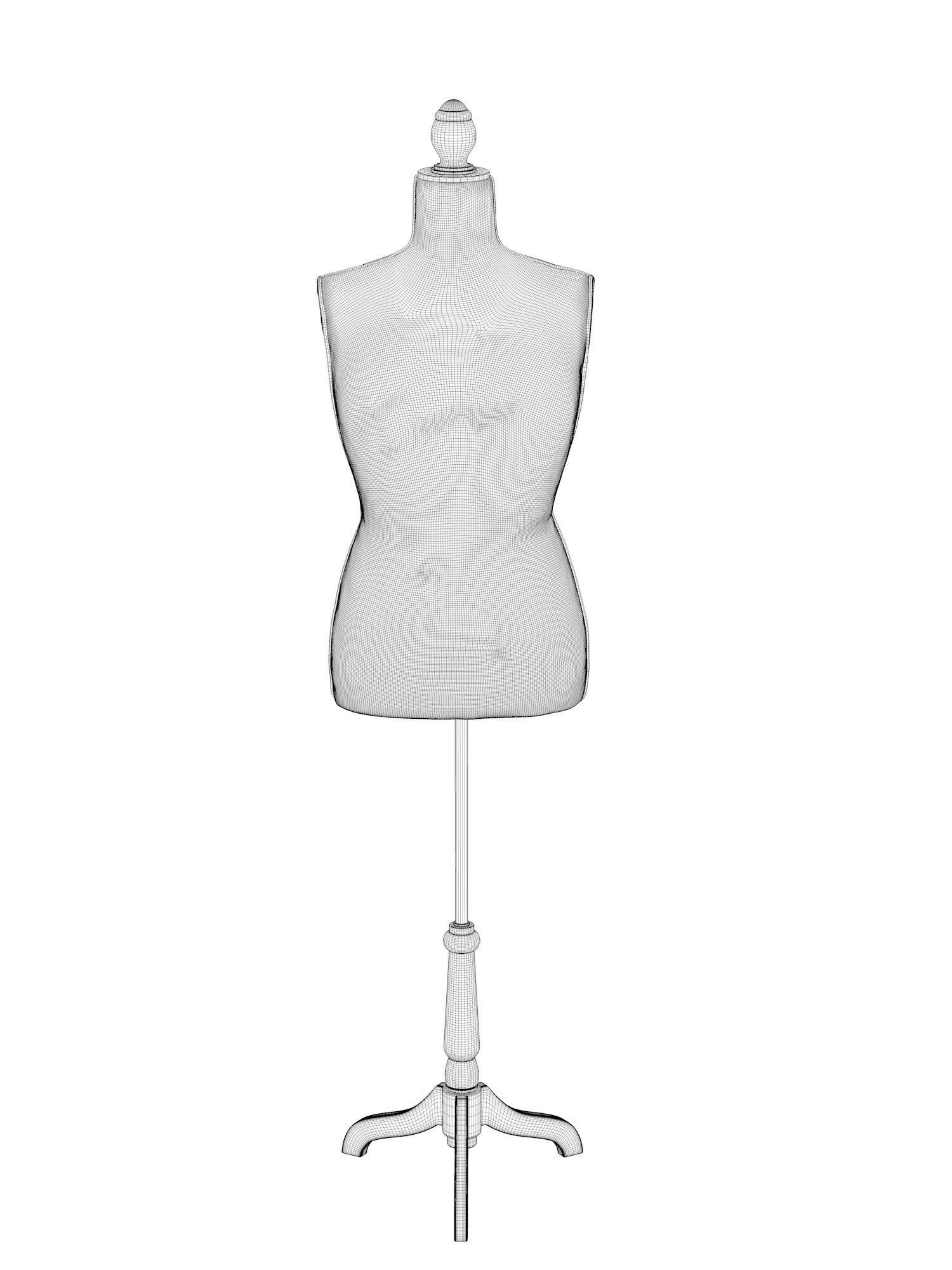 Female Mannequin 3D model_3