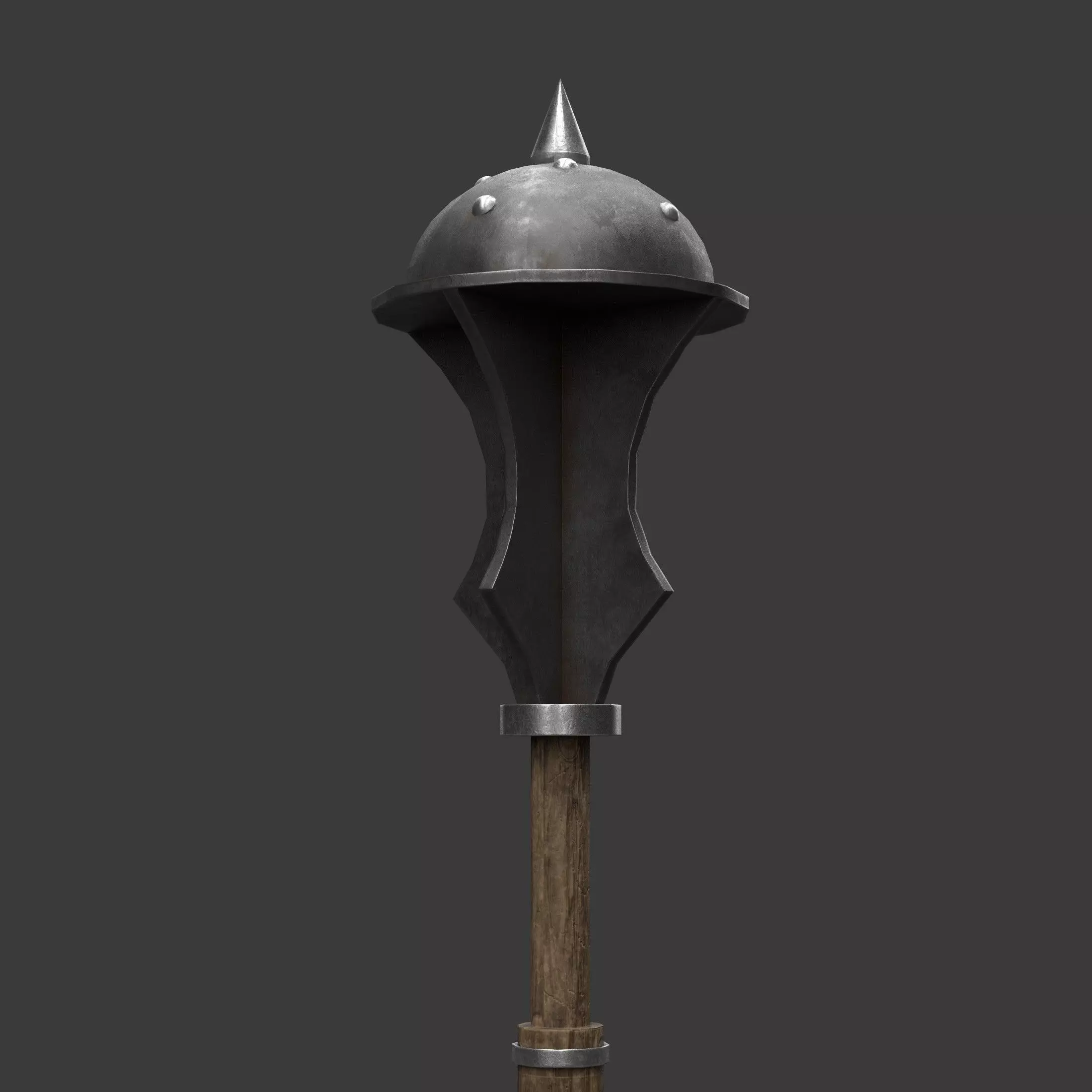 Diablo Inspired Mace Low-poly 3D model_0