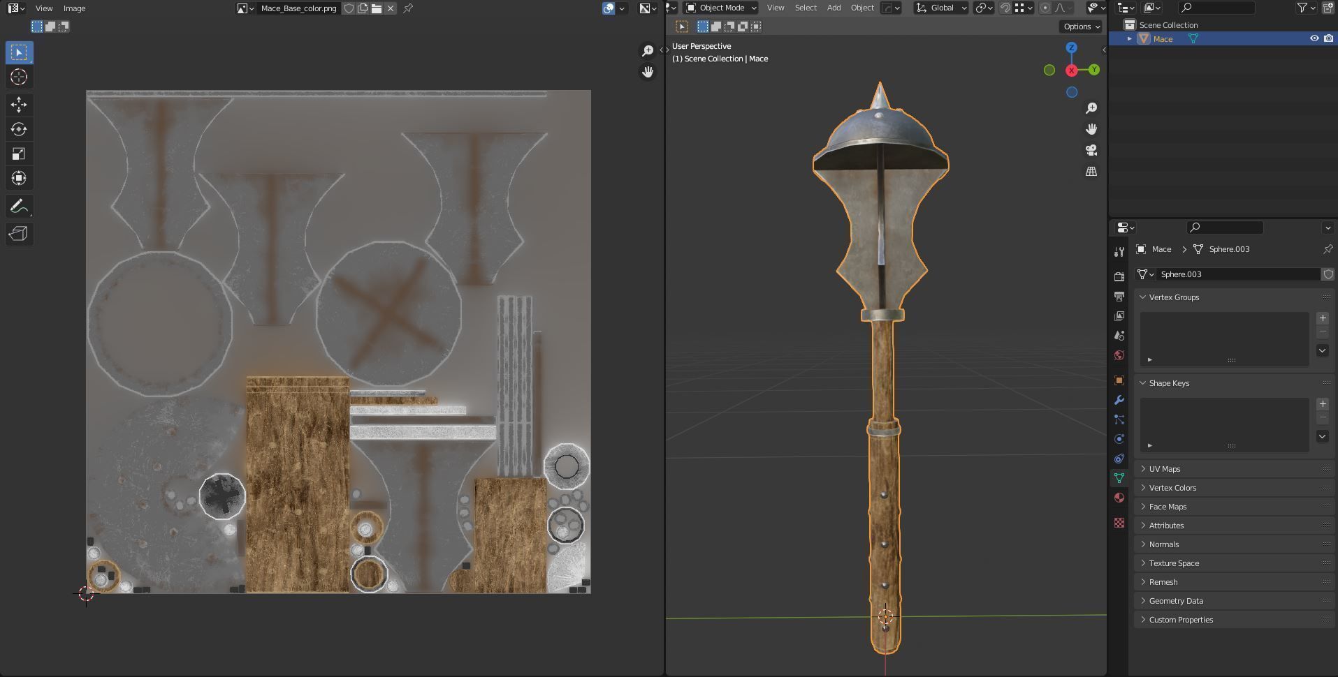 3D model Diablo Inspired Mace VR / AR / lowpoly CGTrader