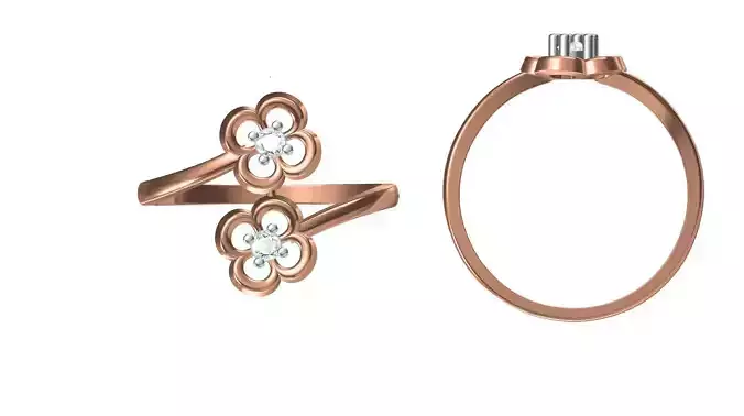 Light Weight Wedding Engagement Women Ring STL JCD Details