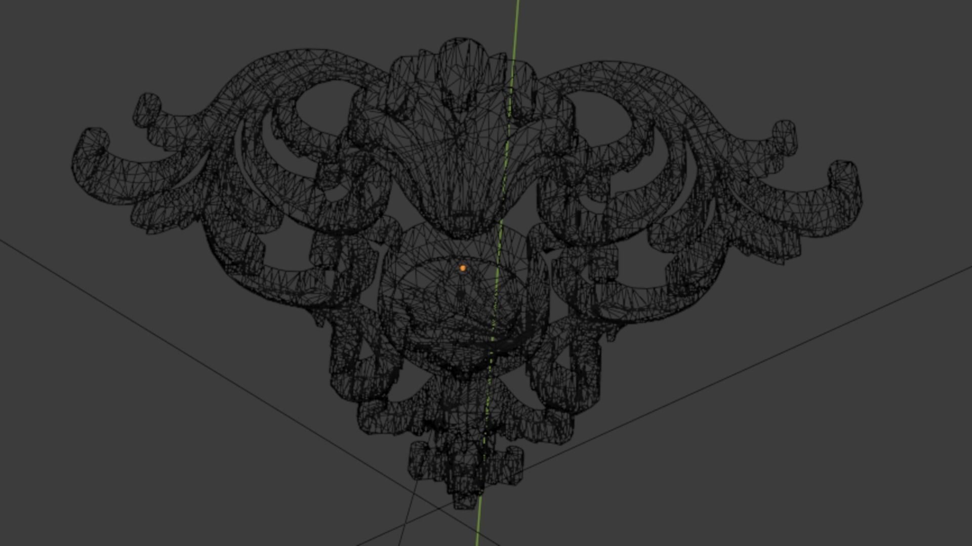 Classic decor ornament 287 3D model_5