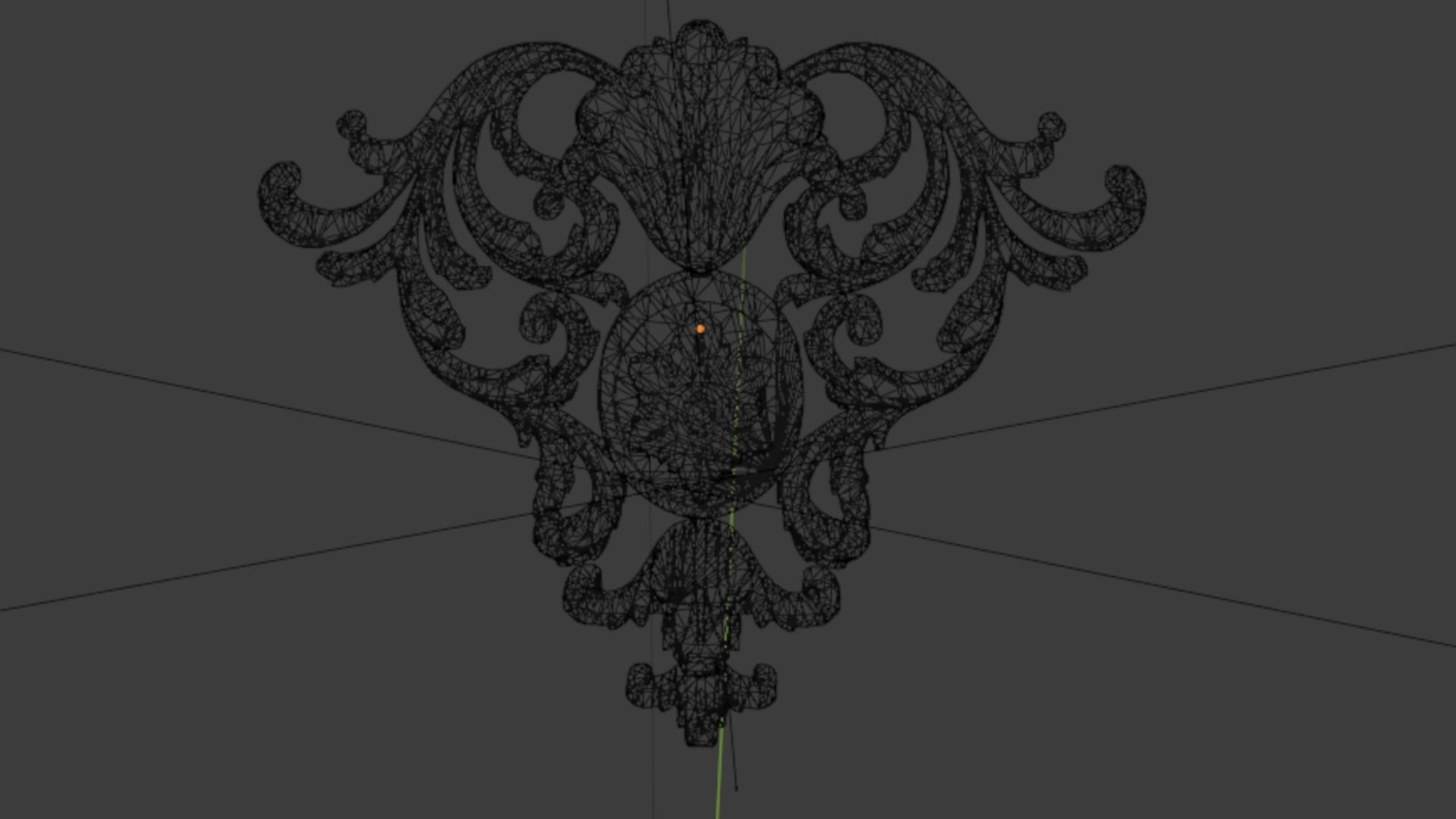 Classic decor ornament 287 3D model_6