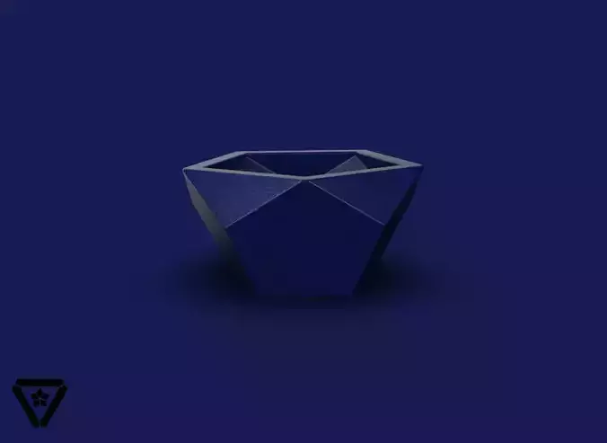 47 3 Quarter Dodecahedron Geometric Planter Pot Arya