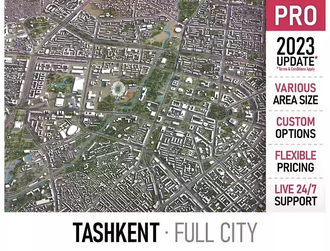 Tashkent Low-poly 3D model